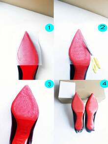 1pc High Heel Shoe Sole Anti-Slip Pad, Noise Reduction Trimable Sole Protection Sticker, Wear-Resistant Self-Adhesive Anti-Slip Sticker, Extended Anti-Slip Sticker - Multicolor - View 8