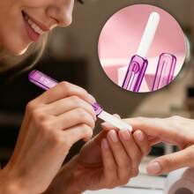 1pc- Luxury Mini Portable Retractable Glass Nail File, Washable Nail Polishing Tool, Gift Selection. High-Quality New Design Sharp Manicure Tool, Sturdy, Multiple Colors Available, Suitable For Home Use And Travel, Used For Toenails And Foot Cleaning. Personal Care And Personal Cleaning Tool, Hand And Foot Care Tool. Home Cleaning And Personal Care - Multicolor - View 3