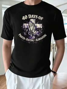 T-shirts i stora storlekar för män - Svart - Visa 2