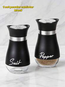 1set Salt And Pepper Shaker Set, Reusable Glass Bottom Salt And Pepper Shakers With Stainless Steel Lids, Easy To Clean, Suitable For Kitchen Cooking Table, RV, Camping, BBQ. Seasoning Bottles. Salt And Pepper Bottles, Essential Home Kitchen Tools, BBQ Accessories, Random Color - Multicolor - View 15