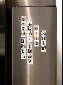 Personalized Photo Fridge Magnets, Photo Magnetic Stickers, Customized Photo And Text Fridge Magnets, Customized Photo Fridge Magnet Set - Durable Magnetic Backing - Home Decor Gift, Suitable For Photo Gifts, Anniversary Gifts And Party Decorations - Multicolor - View 6