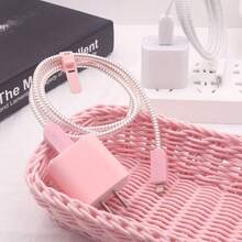 Funda protectora para cable de cargador de 20W/18W, protector de cargador Apple - Color sólido - Ver 11