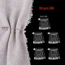 50pcs Stainless Steel Safety Pin Brooch DIY Jewelry Making Craft Accessories - Silver - View 11
