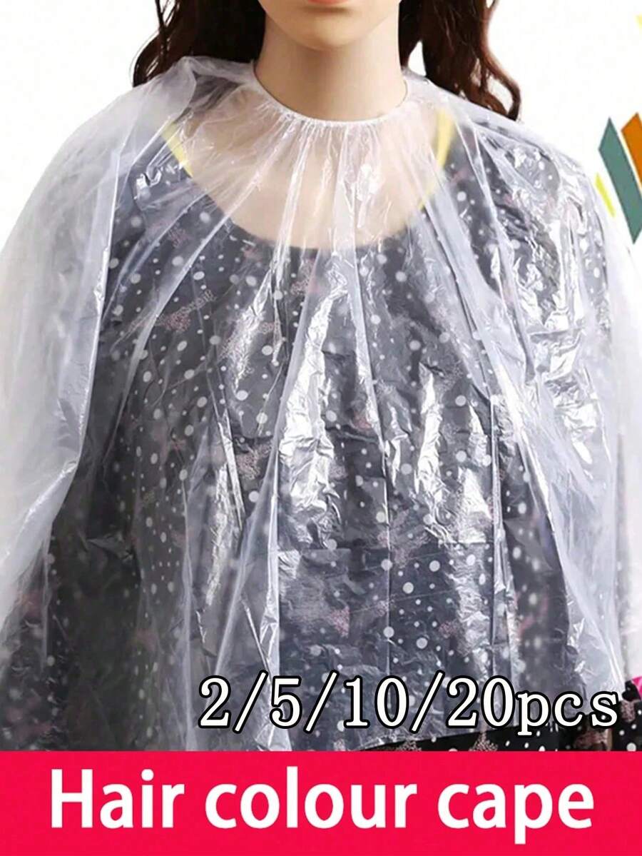 2/5/10/20件裝拋棄式美髮沙龍披肩,專業美髮、洗髮、染髮與護理披肩;防水防污,適用於美髮沙龍、理髮店及居家DIY染髮,有效保護衣物不被弄髒。這款專業美髮工具尺寸大,材質柔軟且不黏髮,防水易清洗 - 多色 - 查看 1
