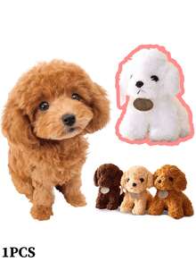 耐用泰迪熊狗咬咬玩具，適合小型犬 - 緩解出牙疼痛與無聊，趣味互動幼犬咬咬玩具 (1件裝) - 彩色 - 查看 13