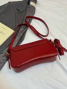 Fashionable Women's Crossbody Bag Suitable For Daily Outings, Travel, Shopping And Strolling - Red - View 7