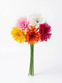 10/5 Stücke künstliche Seiden-Afrikanische Gänseblümchen-Chrysanthemen mit Stiel, künstliche Blumen, Großhandel DIY handgemacht für Zuhause, Hochzeit, Party, Vasen-Mittelstück, Dekoration, Kranz, Strauß, Korsage, Verlobungszeremonie, Wohnzimmer, Esszimmer, Schlafzimmer Deko - Verschiedenfarbig - Übersicht 7