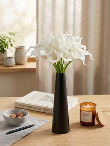 French Cream Style Calla Lily Artificial Flowers, Suitable For Home Decor, Living Room, Office, Kitchen, Wedding, Room Decoration, Wedding Accessories, Autumn Decor, Wall Decor, Tabletop Centerpiece, Wedding Centerpiece - Multicolor - View 9