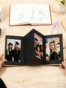 Foldable Multi-Panel Photo Frame, DIY Graduation Collage Photo Album, 2026 Class Desktop Display Souvenir, Graduation Party Decoration, Ideal Graduation Gift For Father's Day And Eid Al-Adha, Student Commemorative Exchange Keepsake - Color - View 2
