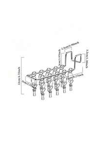 Perchero de clip de acero inoxidable, tendedero para secar calcetines, tendedero de ropa con múltiples clips, tendedero para secar ropa interior y sujetadores, estante de almacenamiento para armario - acortar - Ver 13