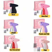 1 Set Fine Sewing Gun For Clothing, Micro Mini Sewing Label Gun For Clothing, Quilting Binding Tool, Fast Sewing Gun With 6 Fine Needles And 1000 Fasteners - Available In 2 Sets (A: 1 Set Label Gun, B: 1000 Separate Glue Needles) - Multicolor - View 8