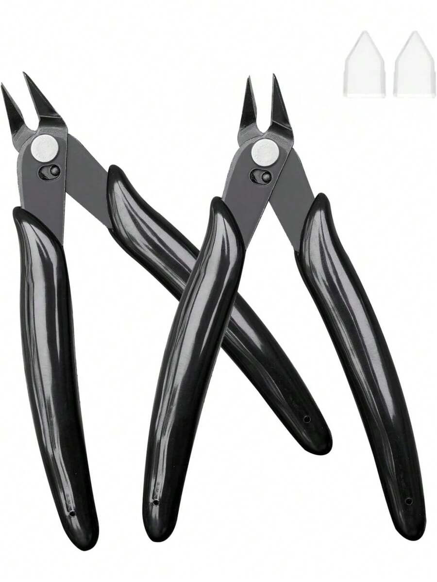 1pc/2pcs 170 Micro Wire Cutter, Jewelry Crafting Wire Cutter, Precision Diagonal Pliers For Plastic Cable Ties, 3D Printing Support Removal Tool, Mini Wire Cutter, Suitable For DIY, Handmade Arts, Crafts And Sewing - 1PC Diagonal Cutting Pliers - View 1