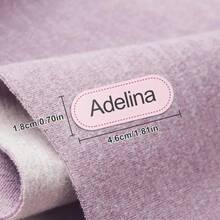 Labels for Ironing-for Cotton-Personalized for School, Sport, Club, Retirement Home, for Clothes, DIY Accessories, Machine Washable - A-40 piezas - Ver 3