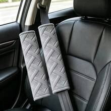 2件組刺繡M圖案汽車安全帶墊套，柔軟舒適汽車內裝安全帶保護套 - A - 查看 7