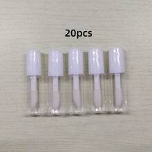 1.2ml Transparent Small Refillable Empty Lip Balm Tube Lip Gloss Bottle Women DIY Cosmetics (Black - Multicolor - View 10