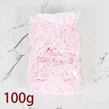 1 Gói 30/50/100/200/500g Giấy vụn Raffia nhiều màu dùng làm tổ gà, quà cưới, hộp kẹo, bao bì quà tặng - Màu Hồng baby - Xem 13