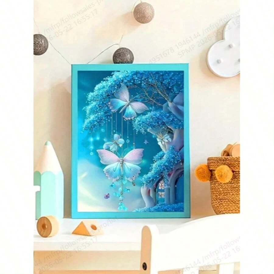 30*40cm/11.8*15.7in DIY 5D 全鑽鑽石畫套裝，居家廚房時尚水晶水鑽十字繡刺繡畫布裝飾畫，成人手工藝禮物，無框 - 圓鑽 - 查看 1