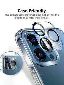 MSRI 6pcs Multi-Pack - High-Definition Lens Protector Covers For Phones, Designed To Prevent Scratches And Impacts. Like Zippers, Keychains, And Edge Cushioning Design To Reduce The Probability Of Lens Directly Touching The Ground When The Phone Drops. Suitable For Use In Environments With Dust Or Hard Object Contact Risks, Such As Construction Sites, Workshops, Kitchen Countertops, Etc. Compatible With IPhone Ultra/18 Pro Max/18 Pro/18/16 Pro/16 Pro Max/17 Pro Max/17 Pro/17/17 Air All Series - Clear - View 6