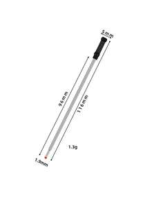 5支 4.5英吋圓珠筆替芯，0.5mm細筆尖，黑色/藍色墨水，適合辦公室與學校用品的順滑書寫體驗，書寫筆，返校季 - 彩色 - 查看 8
