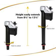Korky QuietFILL Platinum Toilet Fill Valve - Universal Fits 99% Of Toilets - Easy Height Adjust For Fast Install, 528MP - ColorA - View 2
