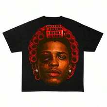 Men Cotton T Shirt Casual Sporty Style - Cincinnati Reds Baseball Logo Print Design - Perfect For Everyday Wea - Back 6 - View 1