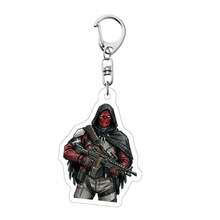 1pc Delta Force Game Character Acrylic Keychain Pendant Tactical Operator Collectible - Multicolor - View 9