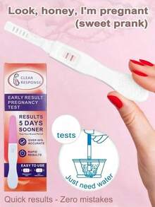 1 pièce Test de grossesse factice - Résultat 100% positif - Faites une blague à vos proches - Cadeau de farce - Cadeau parfait - Cadeau d'anniversaire - Cadeau surprise - Cadeau de saison - Cadeau de Noël - Cadeau de Pâques - Jouet de Pâques - Cadeau - Jouet - Multicolore - Voir 5