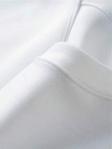 Camiseta Casual de Verano para Hombre, Blanca, con Diseño de Tiburón de Dibujos Animados con Tabla de Surf y Gafas de Sol, Regalo para Él en Vacaciones en la Playa - Blanco - Ver 3