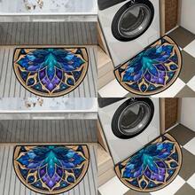 Modern Crystal Semi-Circle Moroccan Non-Slip Backing, Machine Washable, Stain Resistant, Medium Size Plush Pile, 6mm Thick - Fashionable Arrow Pattern, Suitable For Hallways, Entryways, Bedrooms And Hotels - Multicolor 14 - View 21