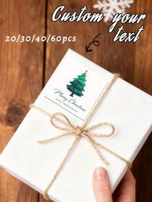 20/30/40/60pcs Personalized Christmas Stickers/Personalized Christmas Gift Labels/Santa Claus Gift Stickers/Merry Christmas Stickers/Christmas Labels/Christmas Gift Labels/Santa Claus Stickers/Envelope Seal Stickers/Personalized Christmas Stickers - Multicolor - View 12