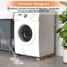 2pcs Heavy Duty Adjustable Mobile Base With Casters, Anti-Slip Pads And Stable Load-Bearing Design, Equipped With 24 Silent Casters, Suitable For Refrigerator/Washing Machine/Freezer, Perfect For Moving - / - View 8