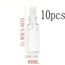 4pcs 30ml Refillable Spray Bottles, Portable Reusable Fine Mist Sprayer Bottles, Travel Size Cosmetic Sample Spray Containers - Clear - View 19