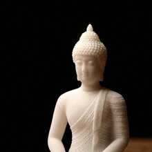 White Marble Bodhisattva Statue Tea Pet Ornament, Suitable For Aquarium Decor, Office Desk, Garden And Modern Chinese Tea Space, Best Gift For Birthday And Graduation - C - View 3