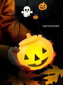 8pcs Halloween Pumpkin Lantern Candy Buckets, Suitable For Home, Store, Haunted House And Photo Props. They Add Halloween Charm To Any Scene, Can Be Used As Candy Bag Fillers Or DIY Decorations. Halloween Decor, Halloween Gifts - Multicolor - View 7