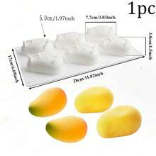 1pc Silicone Mango/Raspberry/Strawberry Cake Mold, Reusable Baking Mold, Suitable For DIY Mousse, Chocolate, Chiffon, Cheese, Ice Cream, Jelly, Pudding, Easy Release, Perfect For Easter, Christmas, Valentine's Day, Graduation, Birthday Party - Multicolor - View 8
