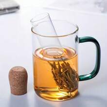 1pc Creative Glass Tea Infuser With Cork Stopper, Tea Steeper, Glass Tea Strainer For Loose Leaf Tea, Reusable Loose Leaf Tea Infuser With Cork, Tea Diffuser For Loose Tea - Transparent Test Tube Design, Perfect For Loose Leaf Tea - Ideal For Home Gatherings And Parties - Multicolor - View 11
