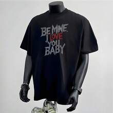 Men T-Shirts - 黑色 - 查看 2