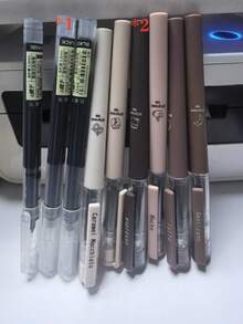 1/3/6/12pcs Coffee Theme Quick-Drying Liquid Ink Ballpoint Pens, Smudge-Free Soft Touch, Suitable For Note-Taking, Drawing, School & Office Supplies, Random Color & Style - Multicolor - View 15