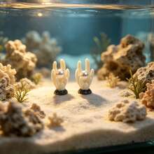 Mini Decoración de Acuario de Coral de Perla, Adecuado para Varios Tipos de Acuarios, Diseño Realista, Colores Vibrantes, Crea un Hermoso Paisaje Submarino - Talla única para todos - Ver 4