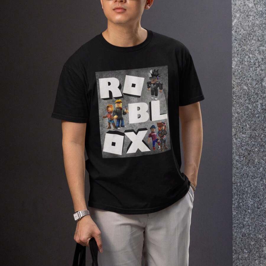Fun Gamer Adult T-Shirt Unisex Gift For Christmas Gaming Tee For Her Birthday Present Video Game Shirt For Him - 黑色 - 查看 1