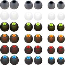 18Pairs Soft Silicone Earbud Tips, Universal Replacement Covers With 4.5-6.5mm Inner Hole, Made Of High-Quality Soft Silicone, Available In Multiple Colors And Sizes, Comfortable And Secure Fit For Most In-Ear Headphones - View 1