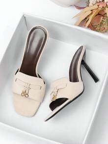 Women's High Heel Sandals 2026 New Style Versatile Soft Sole Roman Sandals Fashion Outdoor Travel Influencer Beach Travel Sandals - Off White - View 5