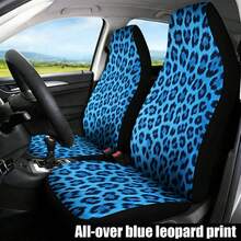 1pc Car Leopard Print Seat Cover, Full Leopard Print Ice Silk Car Seat Cover, Car Interior Decoration, Dust-Proof Protective Cover, Universal Seat Cushion For SUV And Sedan, Pink And Black Leopard Print, Suitable For Men And Women, Washable - Multicolor - View 4