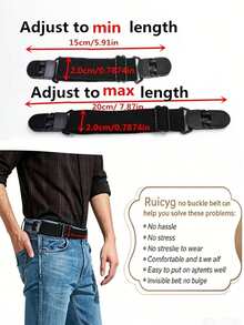 Adjustable Elastic Belt | Multifunctional Stretch Waistband | Unisex "Lazy Belt" | Pant Waist Tightener | Simple & Portable | Ideal For Daily Commuting & Travel | The Perfect Gift Choice - Multicolor - View 5