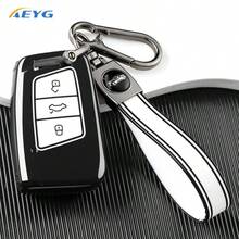 柔軟TPU智慧鑰匙遙控器保護套附鑰匙圈，耐用保護殼適用於VW Passat B8 Magotan Superb A7 Kodiaq，男士與女士禮物 - 大眾D款 - 查看 1