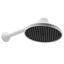 Chuveiro Ducha Fria Cascata 6 Polegadas ABS Parede Banheiro Piscina Jardim 1/2" - Branco - Visão 4