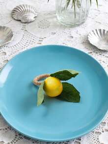 2-35pcs Handmade Woven Hemp Rope Artificial Lemon Napkin Rings, Suitable For Outdoor Wedding, Home, Holiday Table Decoration - Multicolor - View 21