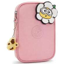Kipling 100 Pens Zippered Case |  | Long Wallets - pink daisy - View 5