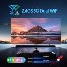 A TV Stick Android 10 Allwinner H313 Quad-Core 4G/5G WiFi HD 4K Z1 Smart Media Player Bluetooth 5.0 Voice Remote IPTV - Black - View 6