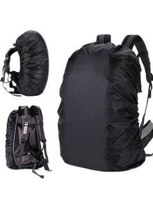1 Hiking Backpack Dust Cover / Rain Cover Waterproof Cover Luggage Protector Waterproof, Stretchable, Adjustable Dust Cover (Fits 30L - 40L Backpack) - Multicolor - View 9